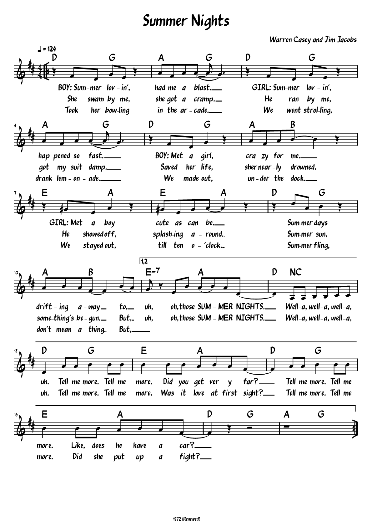 Sheet Music